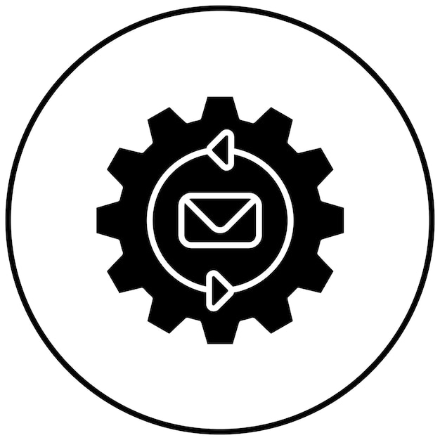 Marketing Automation icoon vector afbeelding Kan worden gebruikt voor digitale marketing