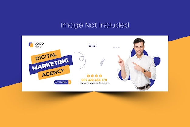 Modello di banner di marketing