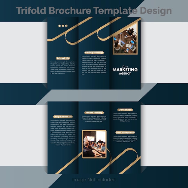 Vector marketing brochure stylish design template