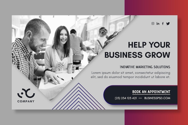 Marketing business banner