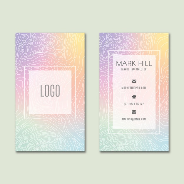 Marketing business double-sided business card