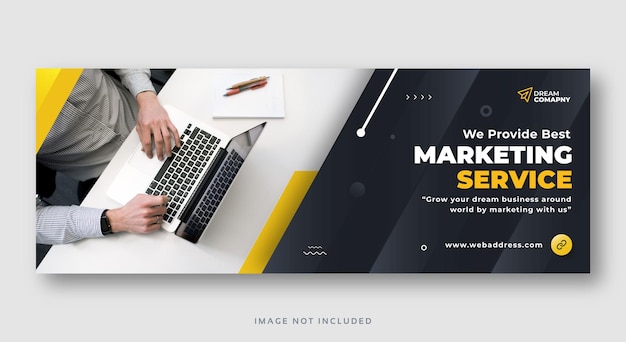 Marketing business facebook cover web banner