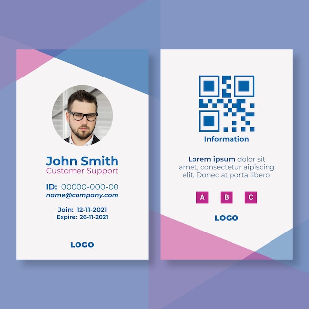 Marketing business id card