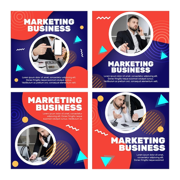 Marketing business instagram posts