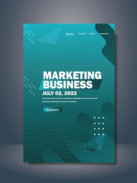 marketing business landing template
