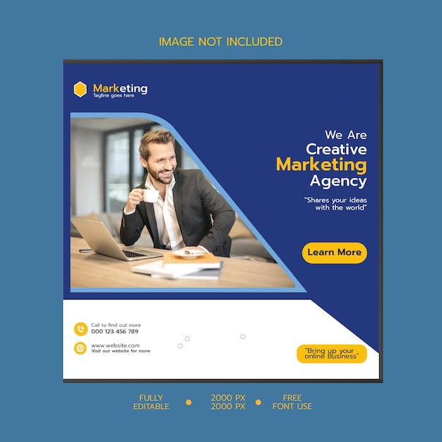 Vector marketing business template