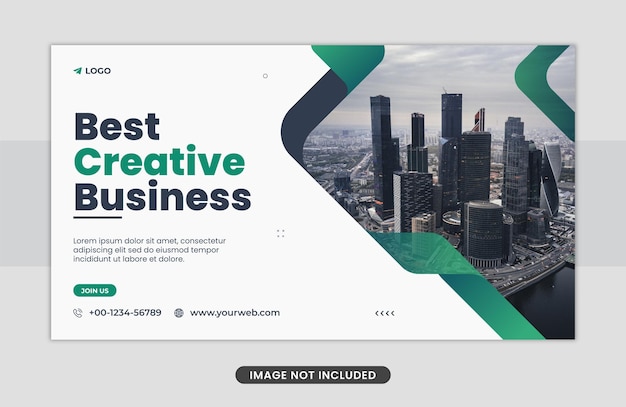 Vector marketing business web banner design