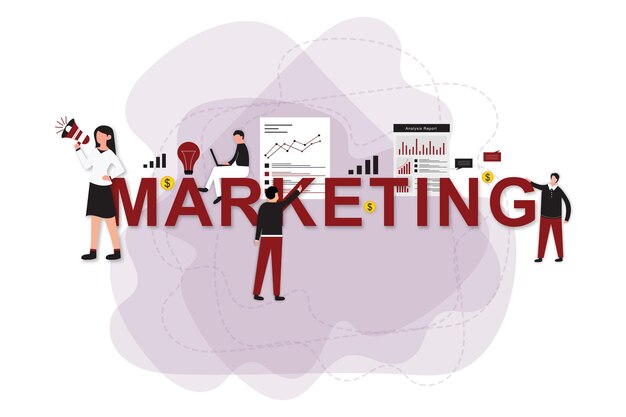 Vector marketing concept