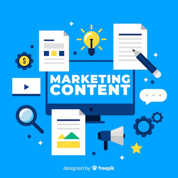 Concetto di contenuto di marketing