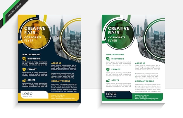 Vector marketing flyer template design business flyer and poster design