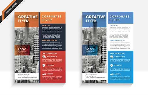 Modello di volantino di marketing design volantino aziendale e poster design