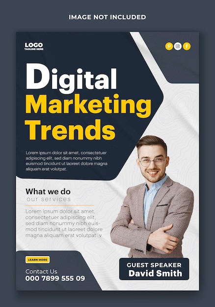 marketing flyer template design
