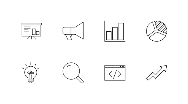 Vector marketing icons