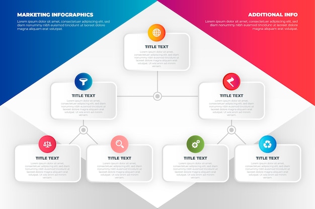 Concetto di infografica di marketing