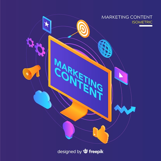 Marketing inhoud concept