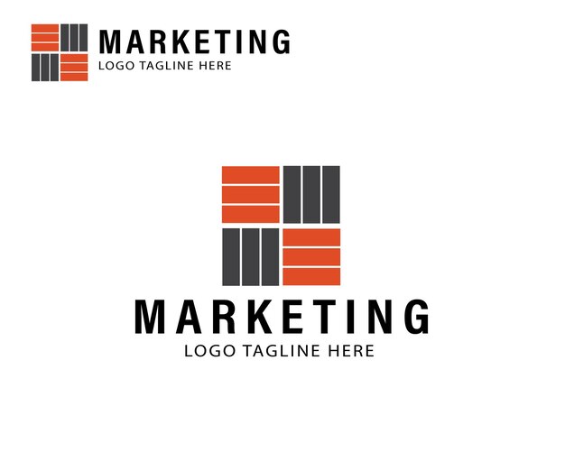 Вектор Маркетинговый дизайн логотипа цифровой маркетинговый логотип логотипа компании для веб-сайта