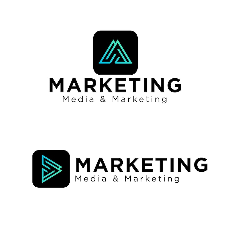Vector marketing logo ontwerp logo ontwerp een logo uniek logo ontwerp
