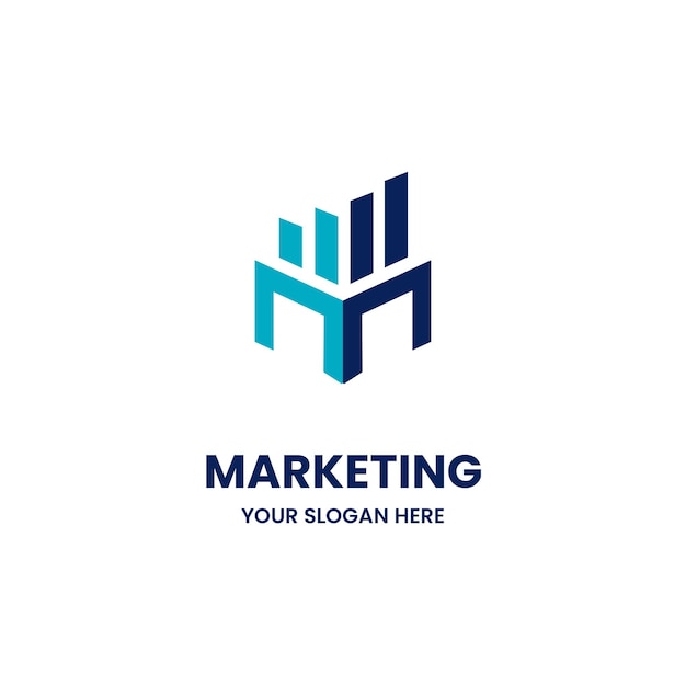 Vector marketing platte moderne bedrijfslogo vector sjabloon