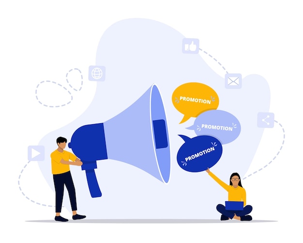 marketing promotion concept illustration