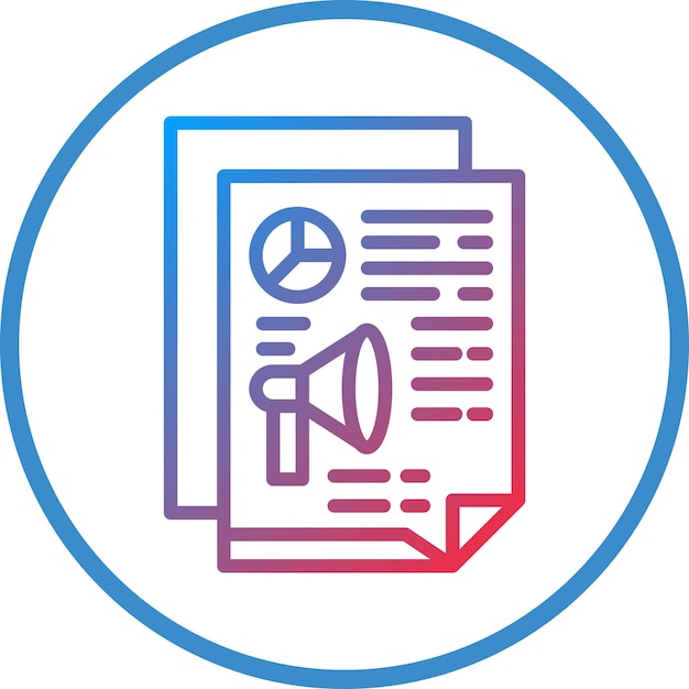Marketing Report Icon Style