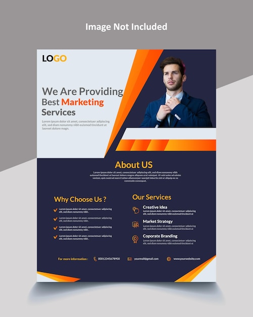 Marketing services flyer design