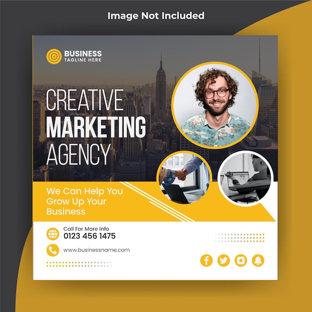 Marketing Social Media Post Banner Template