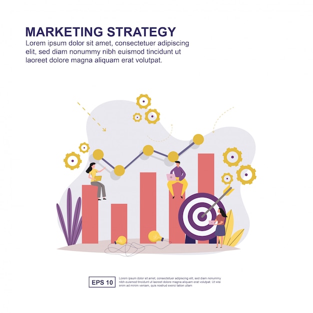 Concetto di strategia di marketing