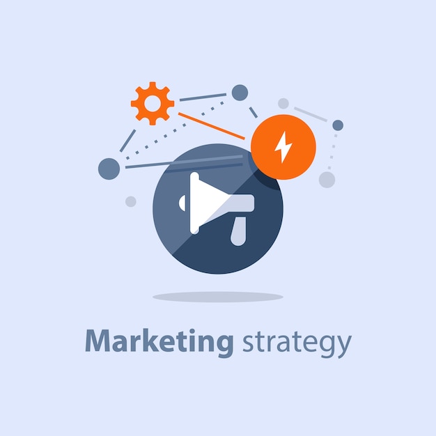 Marketing strategy plan illustration