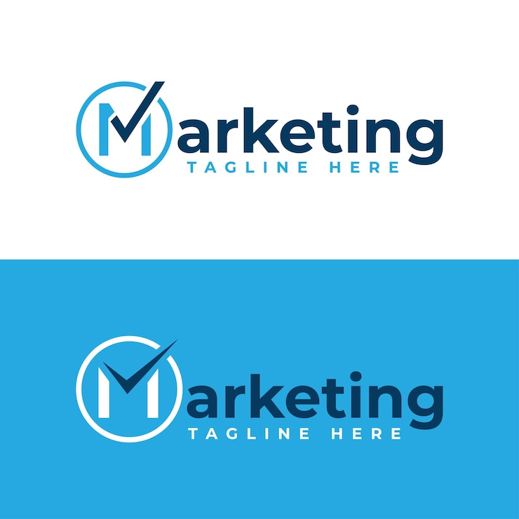 Vector marketing tekst woordmerk typografie modern logo creatief ontwerp concept