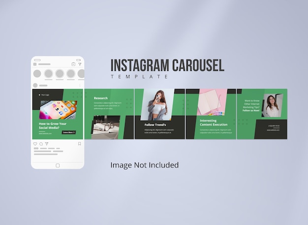 Marketingstrategie voor sociale media instagram carrouselpost