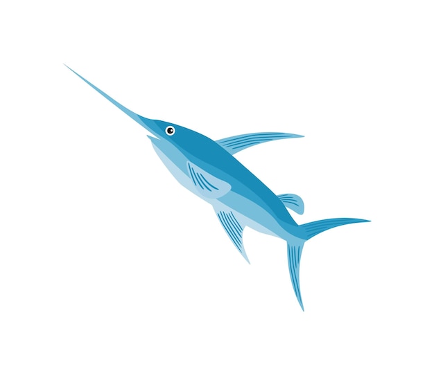 marlin fish icon isolated design