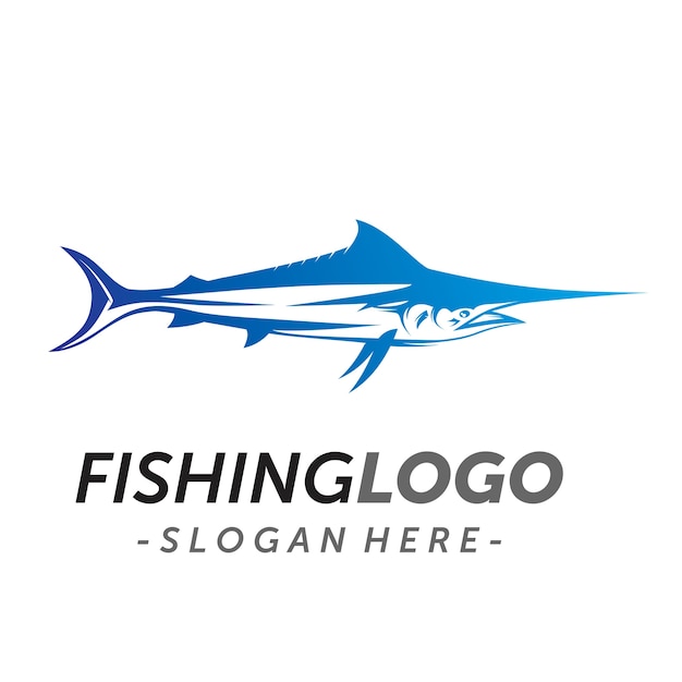 Marlin Fish Logo 