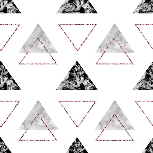 Vector marmeren geometrisch naadloos patroon