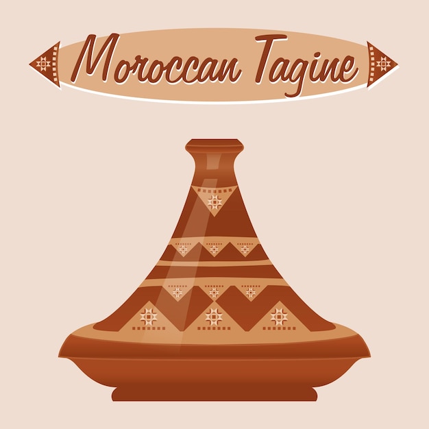 Marokkaanse Tajine keramische pot Tajine is een van de beroemdste keukengerei ter wereld