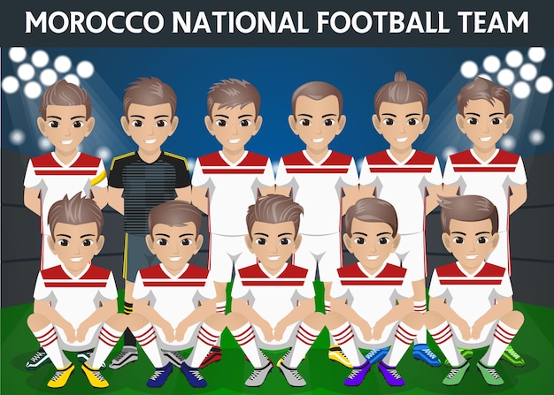 Marokko Nationaal voetbalteam voor internationaal toernooi