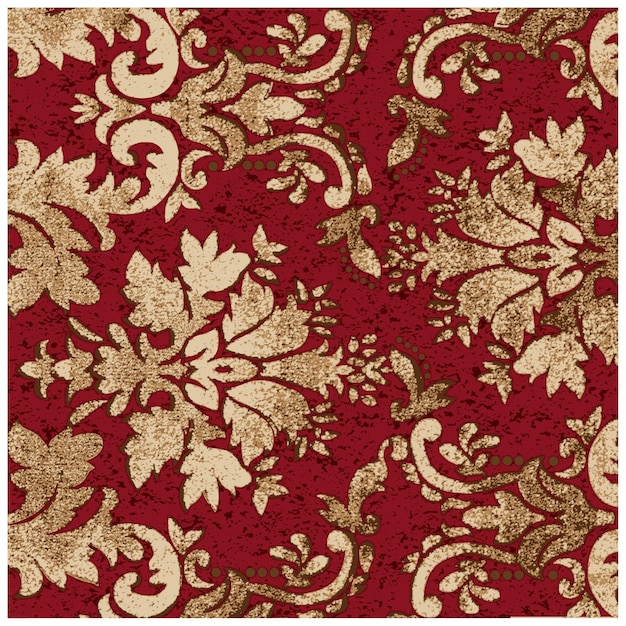 Maroon Damask Pattern The Art of Rococo Ornamentation Rococo Patterns in Interior Design