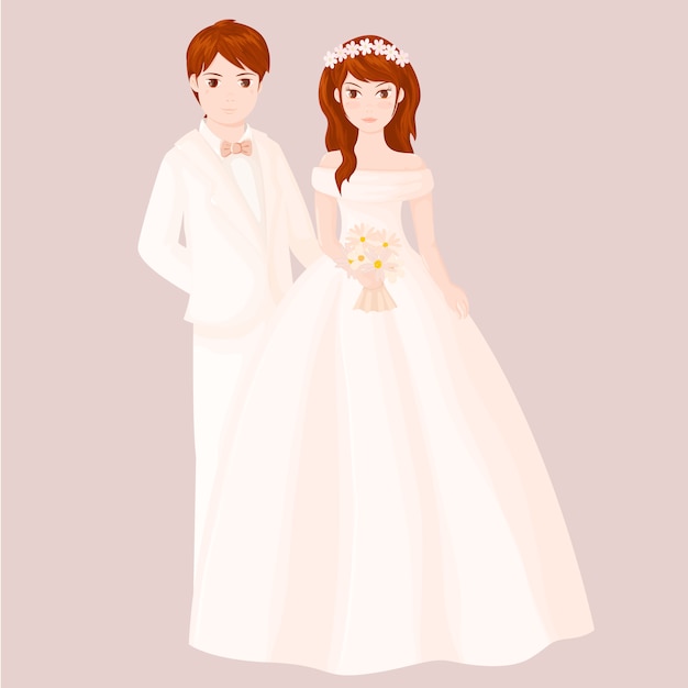 Vector married couple