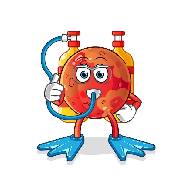 Mars divers mascot