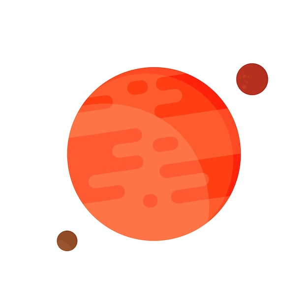 Premium Vector | Mars icon planet graphic design template