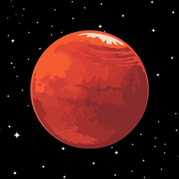 ベクトル 火星のイラスト