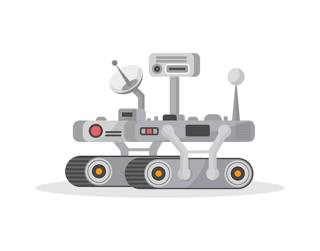 Vector mars rover isolated  icon