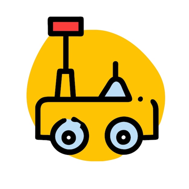 Mars rover vector grafiek illustratie EPS bronbestand formaat verliesloos schalen icoon ontwerp