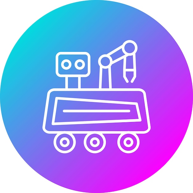 Mars Rover vector icon Can be used for Space Technology iconset