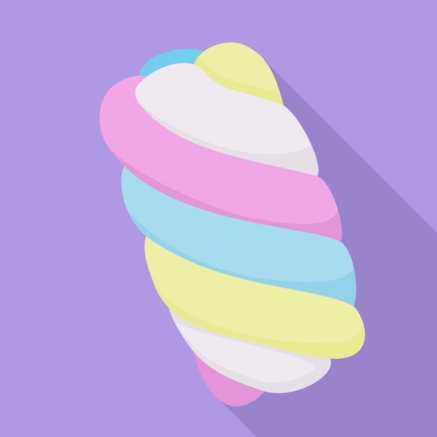 Marshmallow icon Flat illustration of marshmallow vector icon for web design