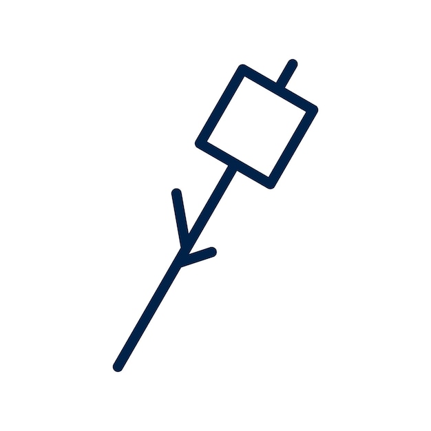 Marshmallow icoon snack vector trendy ontwerp sjabloon illustratie