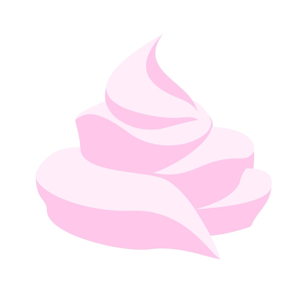 Vector marshmallow sweet food icon vector illustration