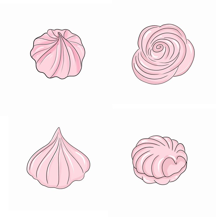 Вектор зефир и меренги