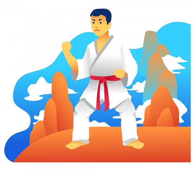 Martial art illustration