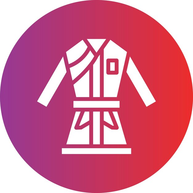 Vector martial arts icon style