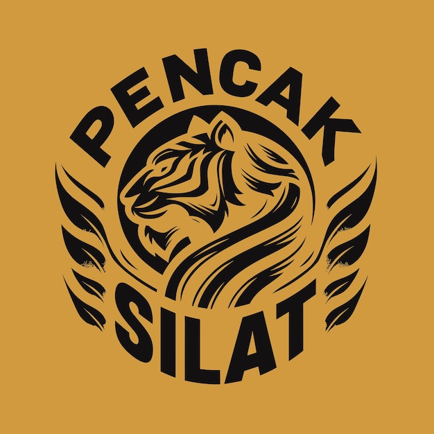 Vector martial arts or pencak silat logo